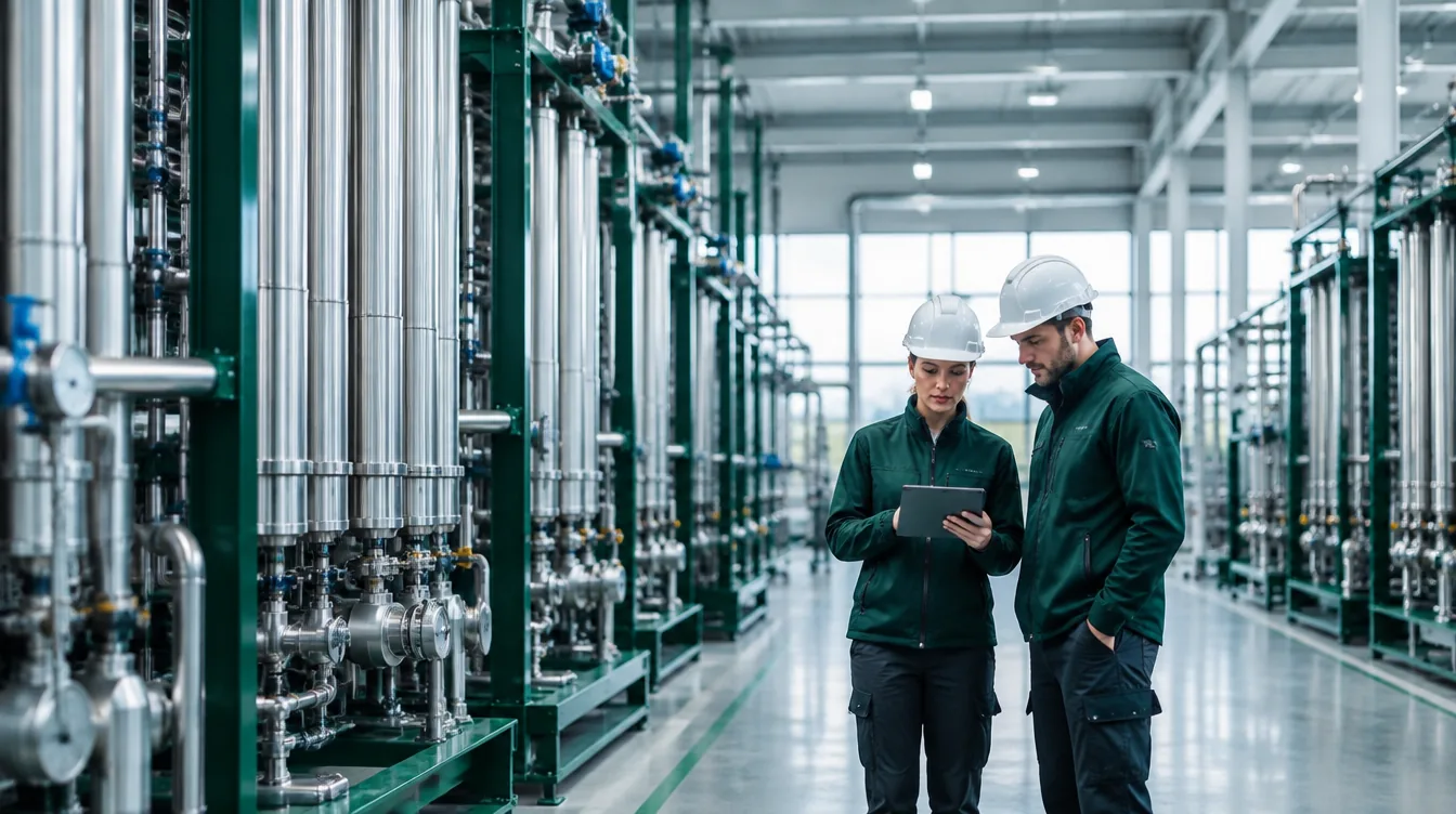 Electrolyser plant interior