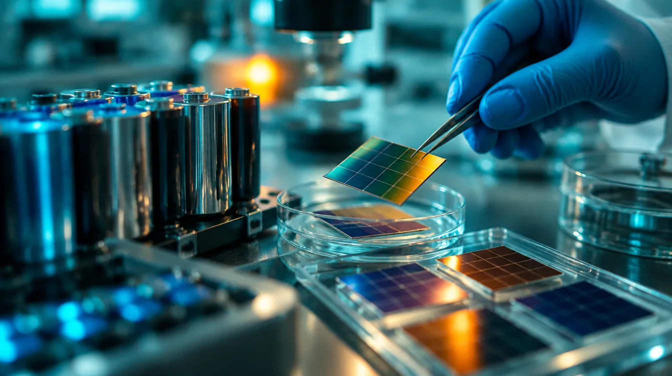 Close view of experimental cells on a laboratory bench