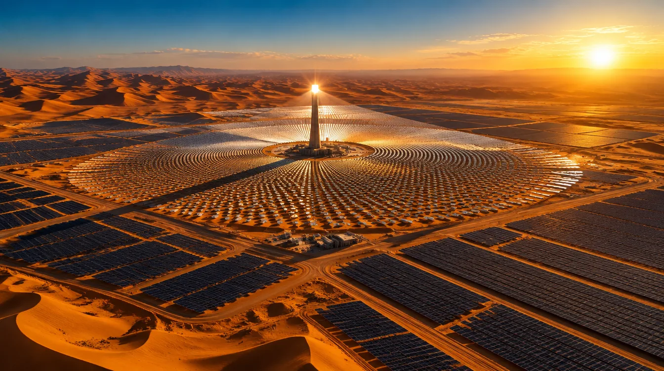 Large solar project in the desert