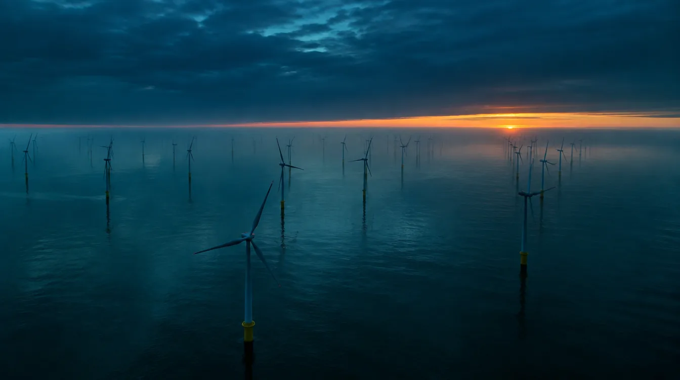 Offshore wind farm in the North Sea